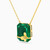 LIN401 - Cushion Diamond & Green Stones Necklace in 18K Gold - 111404120089-2.jpg