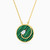 LIN392 - Circle Green Stones Necklace in 18K Gold - 111405120060-1.jpg