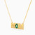 LIN417 - Mom Green Stones Necklace in 18K Gold - 111405120118-2.jpg