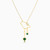LIN613 - KSA Map Green Stones Necklace in 18K Gold - 111405120279-3.jpg