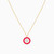 LIN860 - Circle Cubic Zirconia & Enamel Coated Necklace in 18K Gold - 111413110001-3.jpg
