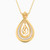 LIN22 - Pear Colored Stones Necklace in 18K Gold - 111405100227-1.jpg
