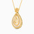 LIN22 - Pear Colored Stones Necklace in 18K Gold - 111405100227-2.jpg