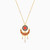 LIN49 - Arabesque Colored Stones Necklace in 18K Gold - 111405180233-3.jpg