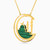 LIN440 - Mosque Green Stones Necklace in 18K Gold - 111405180112-2.jpg
