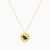 LIN507 - Circle Green Stones Necklace in 18K Gold - 111405120164-3.jpg