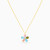 LIN536 - Flower Diamond & Colored Stones Necklace in 18K Gold - 111404180235-3.jpg