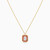 LIN596 - Octagon Diamond & Orange Stone Necklace in 18K Gold - 111405180268-3.jpg