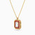 LIN596 - Octagon Diamond & Orange Stone Necklace in 18K Gold - 111405180268-2.jpg