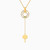 LIN607 - Circle Colored Stones Necklace in 18K Gold - 111405100281-1.jpg