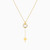 LIN607 - Circle Colored Stones Necklace in 18K Gold - 111405100281-3.jpg