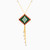 LIN45 - Square Colored Stones Necklace in 18K Gold - 111405180235-1.jpg