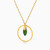 LIN352 - Circle Green Stones Necklace in 18K Gold - 111404120044-2.jpg