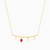 LIN377 - Love Red Stone Necklace in 18K Gold - 111404130075-3.jpg