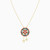 LIN424 - Octagon Colored Stones Necklace in 18K Gold - 111405180108-3.jpg