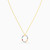 LIN558 - Letter O Colored Stones Necklace in 18K Gold - 111404180140-3.jpg