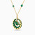 LIN610 - KSA Map Green Stones Necklace in 18K Gold - 111405120276-2.jpg