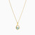 LIN698 - Pear Colored Stones Necklace in 18K Gold - 111404150281-3.jpg