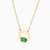 LIN788 - Rectangle Green Stones Necklace in 18K Gold - 111404120332-2.jpg