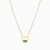 LIN788 - Rectangle Green Stones Necklace in 18K Gold - 111404120332-3.jpg