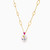 LIN757 - Round Pearl & Colored Stones Necklace in 18K Gold - 111406180050-.jpg