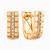 LGE163 - Textured Cubic Zirconia Hoop Earrings in 21K Gold - 92003110004-1.jpg