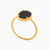 WR85 - Oval Black Stone Gold Plated Ring - 292400754-2.jpg