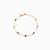 WB33 - Multi-shaped Colored Stones Gold Plated Chain Bracelet - 97359718-1.jpg