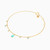 MLB390 - Pear Colored Stones Chain Anklet in 18K Gold - 21050110015-2.jpg