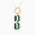 LIN790 - Square Green Stones Necklace in 18K Gold - 111405120143-2.jpg