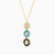 LIN591 - Circle Colored Stones Necklace in 18K Gold - 111405180258-2.jpg