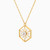 LIN888 - Hexagon Pearl & Colored Stones Necklace in 18K Gold - 111406180061-2.jpg