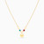LIN727 - Lock Colored Stones Necklace in 18K Gold - 111404180287-3.jpg