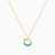 LIN864 - Circle Cubic Zirconia & Enamel Coated Necklace in 18K Gold - 111413170002-3.jpg