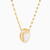 LIN792 - Letter Meem Colored Stones Necklace in 18K Gold - 111405100178-2.jpg