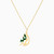 LIN485 - Alhamdulillah Green Stones Necklace in 18K Gold - 111405120151-3.jpg