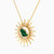 LIN905 - KSA Map Green Stones Necklace in 18K Gold - 111405180302-2.jpg