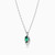 MLN754 - Pear Diamonds & Green Stones Necklace in 18K Gold - 21046110757-2.jpg