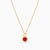 LIN584 - Lock Red Stone Necklace in 18K Gold - 111404130263-3.jpg