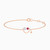 LDB178 - Heart Diamond & Red Stone Chain Bracelet in 18K Gold - KB702043RB-1.jpg