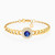 LGB609 - Round Blue Stone Chain Bracelet in 18K Gold - 21010650322-1.jpg