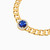 LGB608 - Round Blue Stone Chain Bracelet in 18K Gold - 21010650318-4.jpg