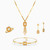 LGS52 - Rectangle Cubic Zirconia Full Set in 21K Gold (4 Pieces) - 22001111597-1.jpg