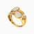 LGS115 - Circle Cubic Zirconia Half Set in 21K Gold (2 Pieces) - 22011110849-5.jpg