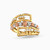 LGR168 - Beaded Cubic Zirconia Ring in 21K Gold - 22002111562_1.jpg