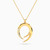 LIN1097 - Horseshoe Cubic Zirconia Pendant Necklace in 18K Gold - 111402100336-1.jpg