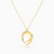 LIN1097 - Horseshoe Cubic Zirconia Pendant Necklace in 18K Gold - 111402100336-2.jpg
