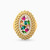LGR161 - Oval Colored Stones Ring in 18K Gold - 21002790122-1.jpg