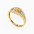 LGR302 - Beaded Cubic Zirconia Ring in 21K Gold - 22002111607-2.jpg