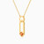 LIN1104 - Multi-Shaped Orange Stone Necklace in 18K Gold - 111404130401-3.jpg